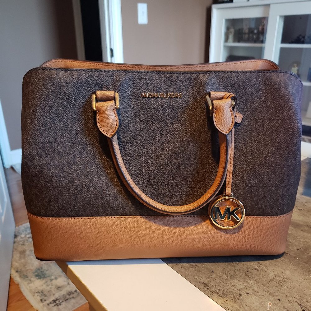 Michael Kors "Savannah" large satchel handbag